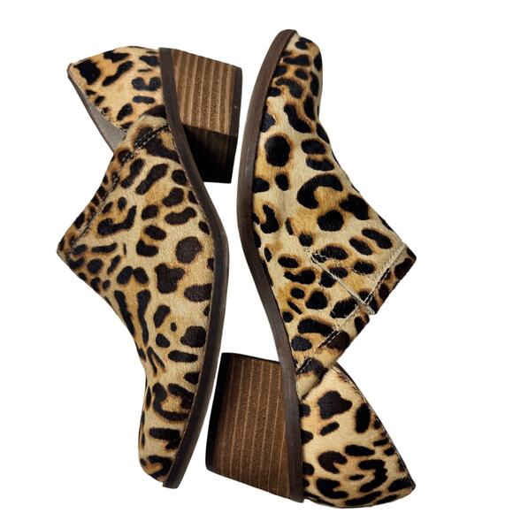 Crown Vintage Leopard Cheetah Print Calf Hair Booties Women's Size 6 - Picture 6 of 10